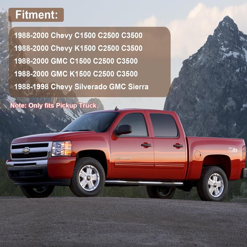RAVSOFT interior LED Map Dome light bulbs kit assembly For Chevy K1500 K2500 GMC C1500 C2500 1988-2000, Silverado Sierra 1988-1998 Pickup 6000K White, 2 Map + 1 Dome LED light - Image 4